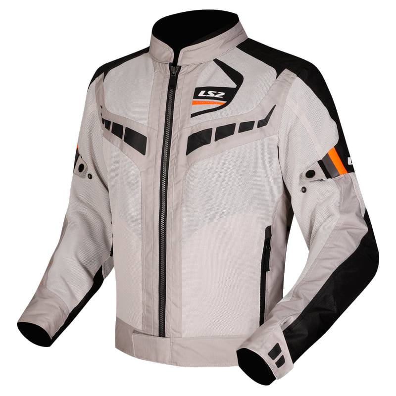 Chaqueta LS2 Garda Air Black Grey Orange