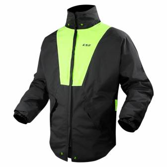 Chaqueta LS2 X-Rain Black H-V Yellow