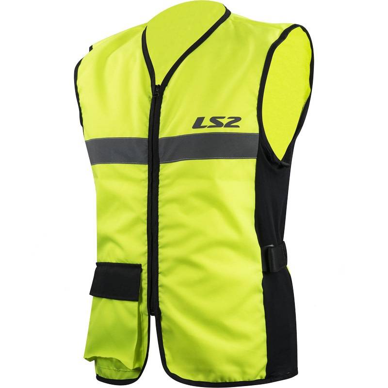 Chaleco LS2 Vest Black H-V Yellow