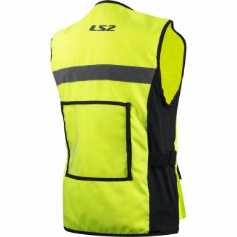 Chaleco LS2 Vest Black H-V Yellow