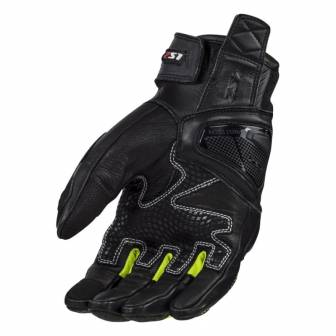 Guantes LS2 Spark II Leather Black H-V Yellow