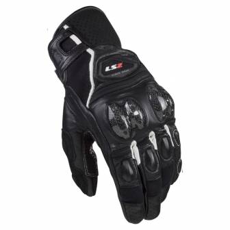 Guantes LS2 Spark II Leather Black White