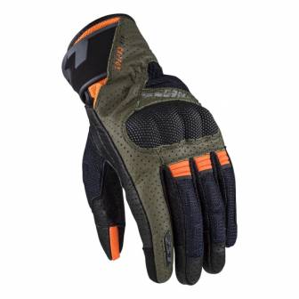 Guantes LS2 Air Raptor Green Blue H-V Orange