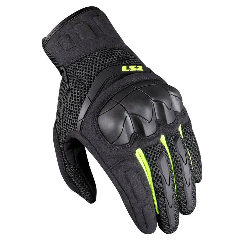 Guantes LS2 Kubra Anthracite H-V Yellow