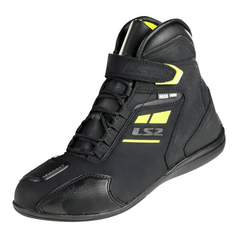 Zapatos LS2 Garra WP Black H-V Yellow