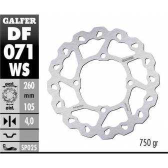 Disco Freno Wave Galfer Fijo 260x4,2mm Df071ws