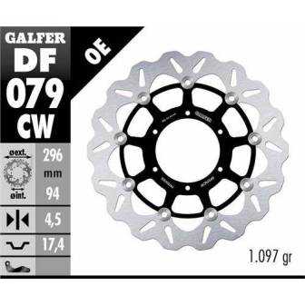 Disco Freno Wave Galfer Flotante 296x4,5mm Df079cw