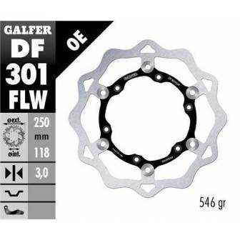 Disco Freno Wave Galfer Flotante 250x3mm Df301flw