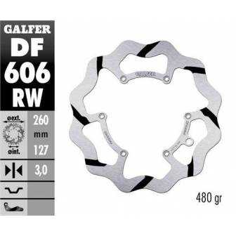 Disco Freno Wave Galfer Fijo 260x3mm Df606rw