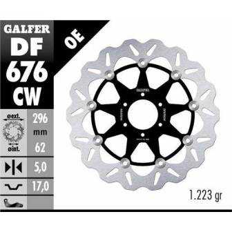 Disco Freno Wave Galfer Flotante 296x5mm Df676cw