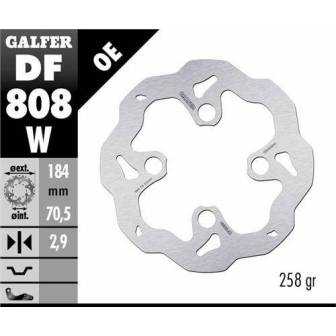 Disco Freno Wave Galfer Fijo 184x2,9mm Df808w