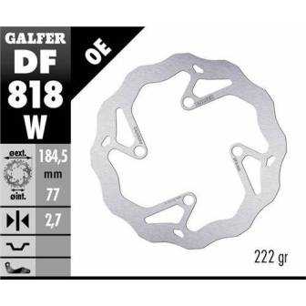 Disco Freno Wave Galfer Fijo 185x2,7mm Df818w