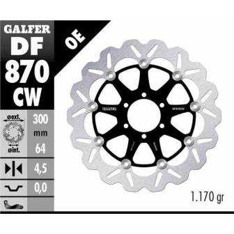 Disco Freno Wave Galfer Flotante 300x4,5mm Df870cw