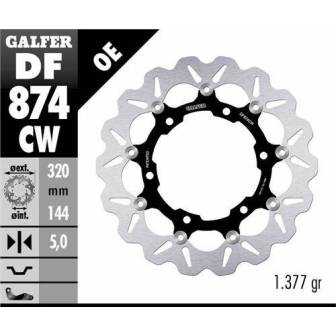 Disco Freno Wave Galfer Flotante 320x5mm Df874cw