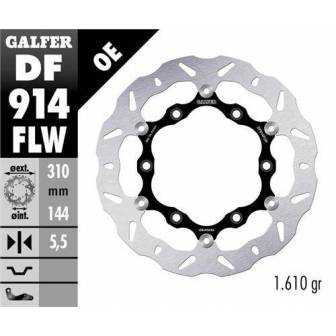 Disco Freno Wave Galfer Flotante 310x5,5mm Df914flw