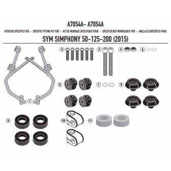 Kit Anclajes Givi Especifico Para 7054a