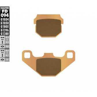 PASTILLAS FRENO GALFER FD094-G1380 MOTO (CERÁMICO/METÁLICO)
