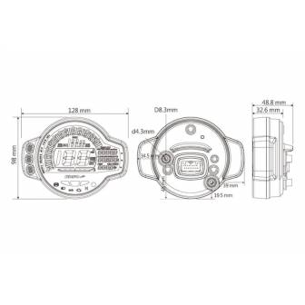 Velocímetro multifunción KOSO MS-01 BA078100 10.000RPM Universal