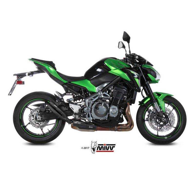 MIVV KAWASAKI Z900 2017 - 2019 DOUBLE GUN BLACK K.045.LDGB