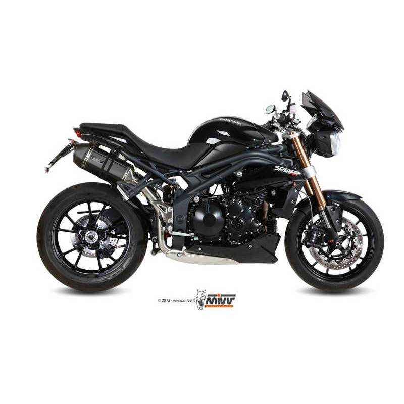 MIVV TRIUMPH SPEED TRIPLE 1050 R / S / RS 2011 - 2015 SPEED EDGE BLACK AT.012.LRB