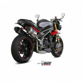 MIVV Triumph Speed Triple 1050 R / S / RS 2016 - 2017 Speed Edge Inox. AT.016.LRX