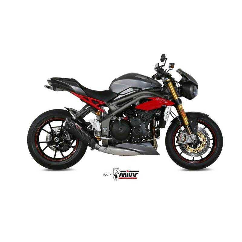 MIVV TRIUMPH SPEED TRIPLE 1050 R / S / RS 2016 - 2017 SUONO BLACK T.016.L9