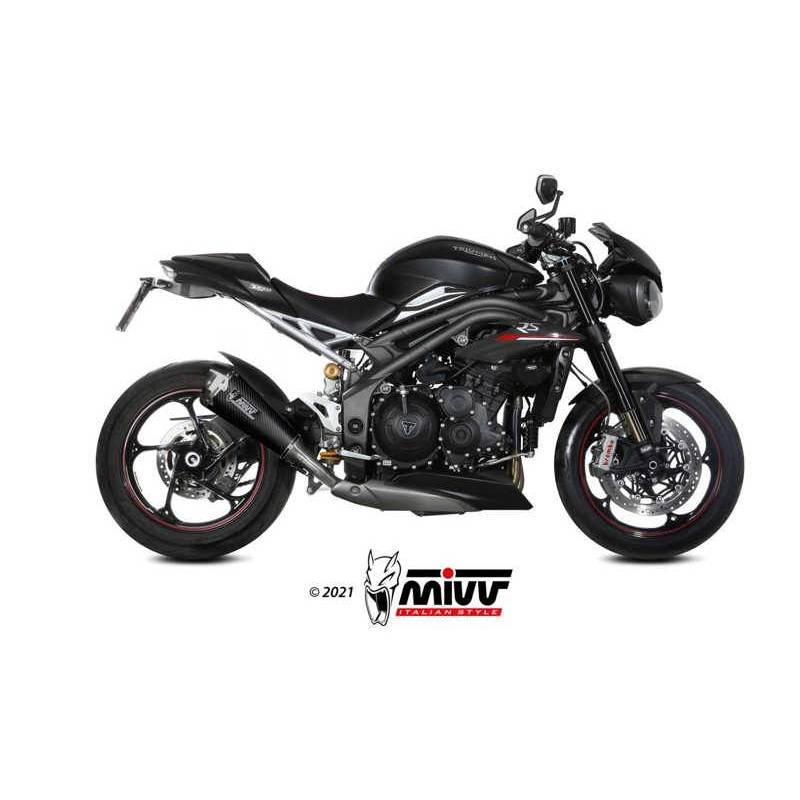 MIVV TRIUMPH SPEED TRIPLE 1050 R / S / RS 2018 - 2020 DELTA RACE BLACK T.021.LDRC