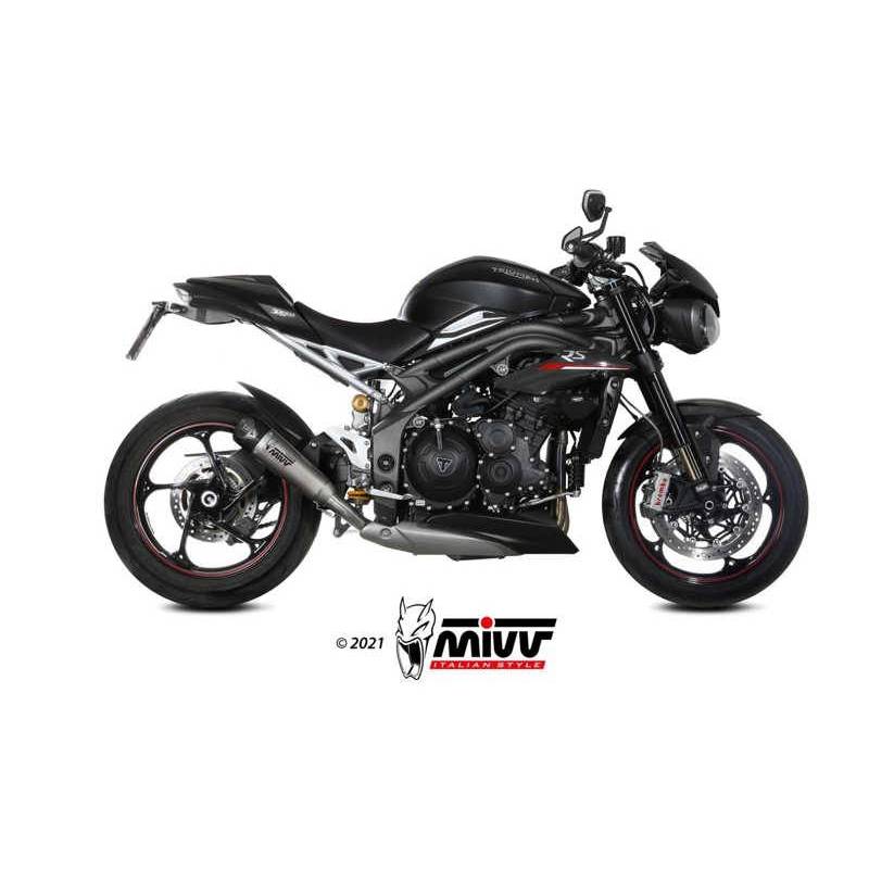 MIVV TRIUMPH SPEED TRIPLE 1050 R / S / RS 2018 - 2020 X-M5 TITANIO T.021.SC5T