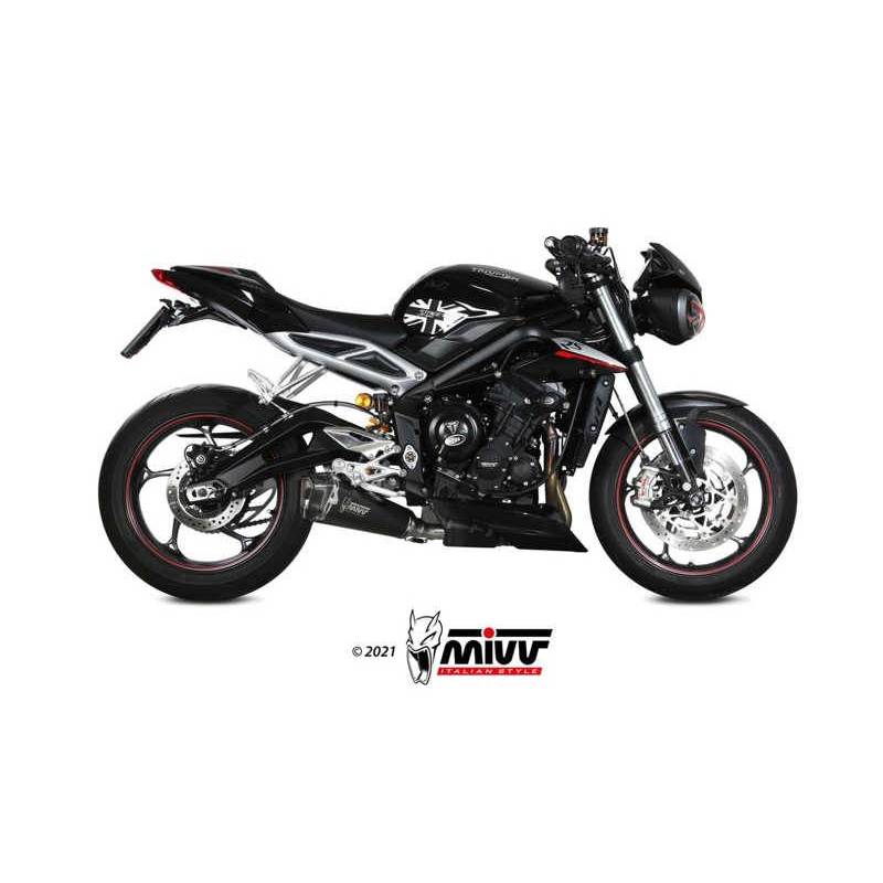 MIVV TRIUMPH STREET TRIPLE 660 S 2017 - 2022 DELTA RACE BLACK T.019.LDRB